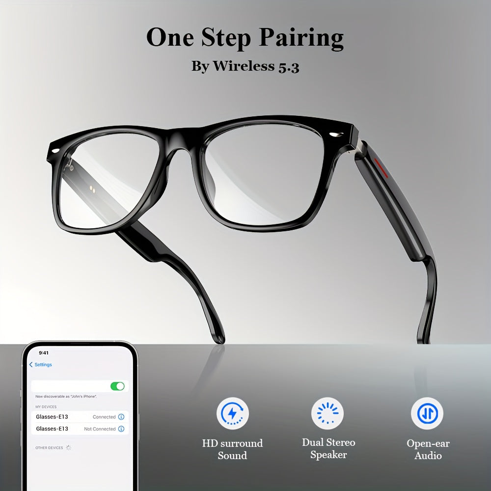 3-in-1 Smart Glasses with Bluetooth Speakers